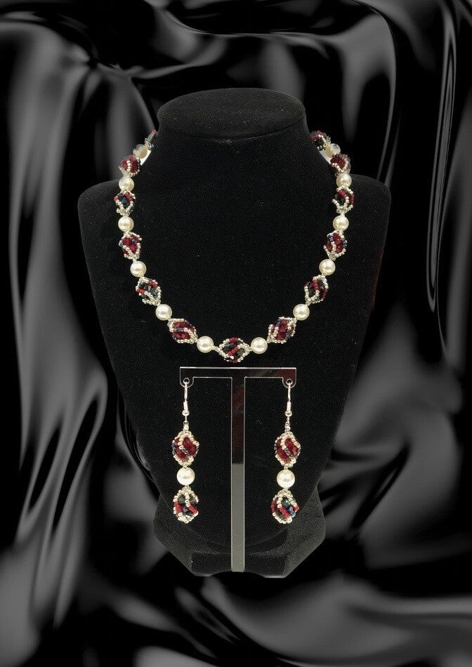 Pearl and Crystal Flourish Set