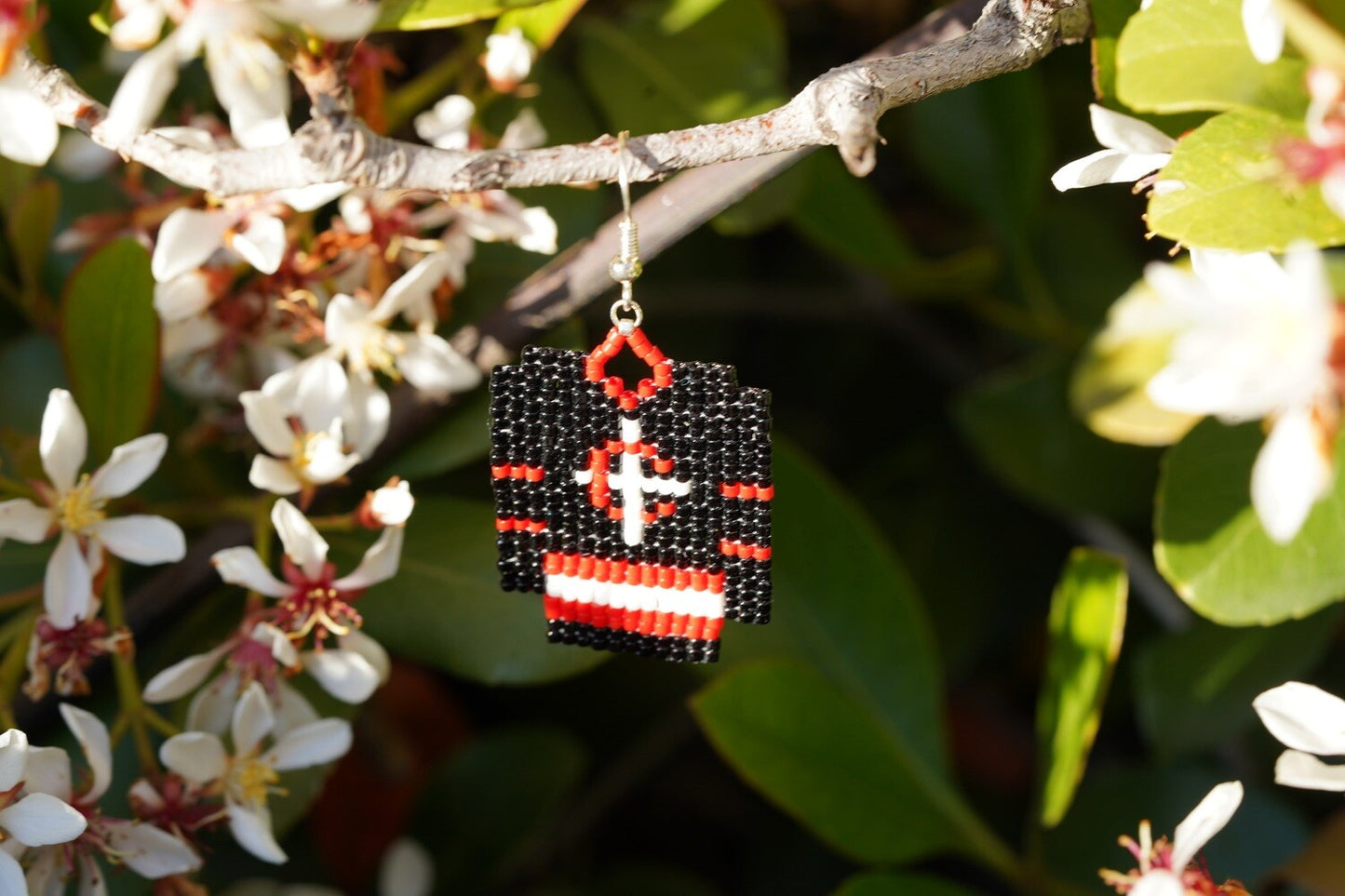 Custom Hockey Jersey Earrings