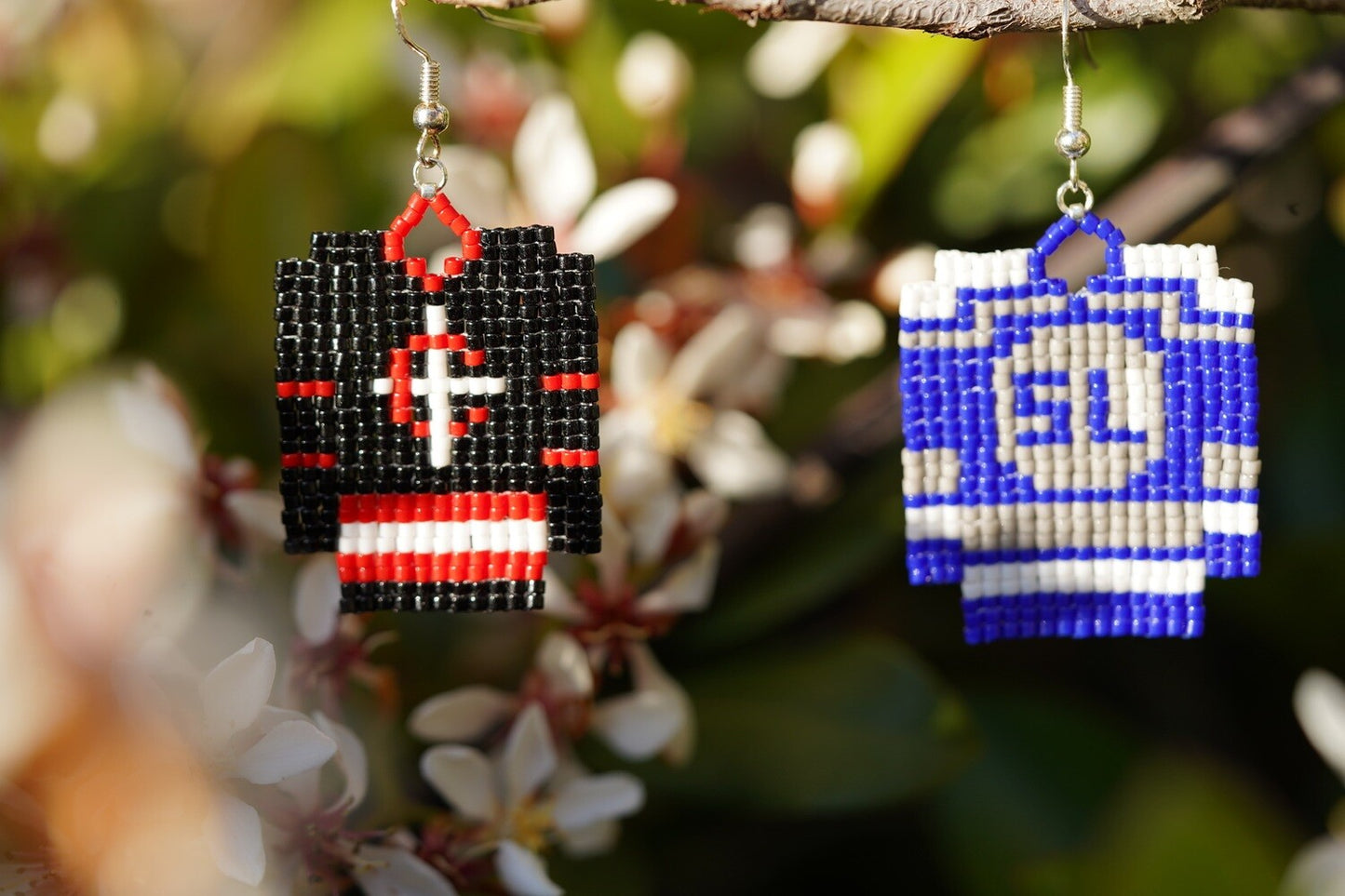 Custom Hockey Jersey Earrings