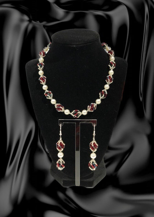 Pearl and Crystal Flourish Set